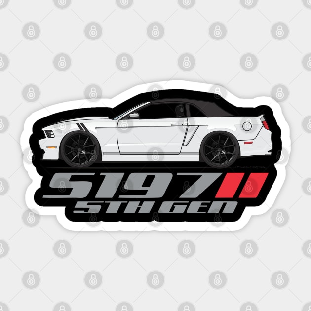 S197-White Sticker by JRCustoms44